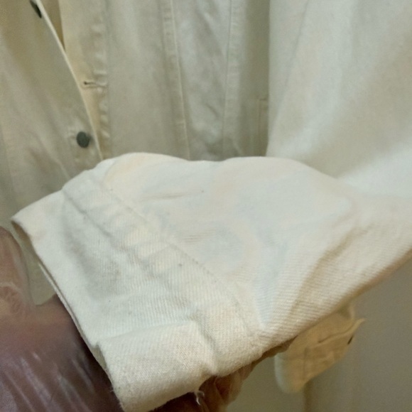 Levi's Men's White Denim Jacket Excellent Condition Size XXL Vintage Y2K Red Tab - Picture 8 of 15